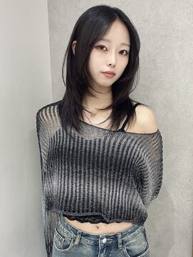 ジーナ 福岡天神(Zina) 韓国ワンホンヘア/ミディアムワンホンヘア/Zina福岡天神