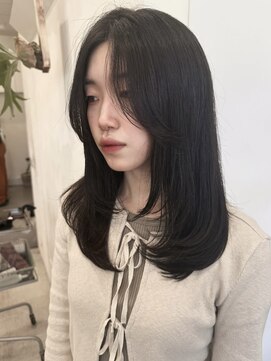 ユートゥイーズ 鎌倉(U too e's) 《U鎌倉/髪質改善》美髪にみせる秋色アッシュ透明感カラー/縮毛