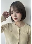 透明感抜群の王道小顔ボブ/シースルーバング/小顔サイドバング