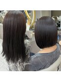 コンパクトボブ　髪質改善