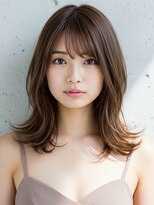 アポロ 横浜駅店(apollo)&nbsp;xカット//ホワイトグレージュ/レイヤーカット/チェリーブラウン