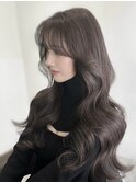 ロング/カット/透明感カラー/髪質改善トリートメント