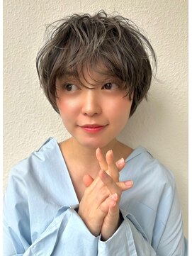 カバーヘア ブリス 戸田公園西口店(COVER HAIR bliss) レイヤーショート/デジタルパーマ/シルバーアッシュp戸田公園