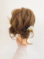 アエル 宝塚南口駅前店(aeru)&nbsp;ゆるふわシニヨン×ナチュラルフラワーアレンジ