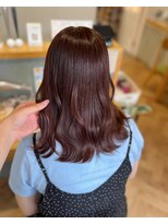 メルク ユニ(merc.uni)&nbsp;ピンクブラウンでツヤツヤ透明感ダークパープル
