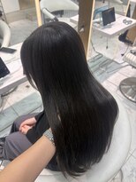 ロンドルピナス 小倉(Lond Lupinus) 縮毛矯正/ワンホンレイヤー/ミルクティーブランド/ダークブルー