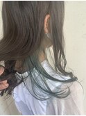 インナーカラー(グリーン)