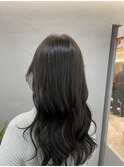 透明感×艶感の暗髪カラー♪スモーキーグレージュ