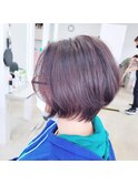 前下がりボブショート