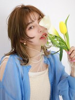 テトテ 三宮店(Tetote)&nbsp;【tetote】顔周りレイヤー インナーカラー ミルクチョコレート