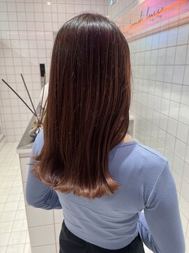 ロンドルーチェ 心斎橋(Lond luce) ダークアッシュ/ミディアムレイヤーカット［髪質改善/縮毛矯正］