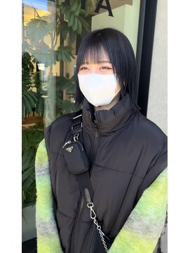 シェルハ(SHELHA) 切りっぱなしボブ ぷっつんボブ ラベンダーグレージュ