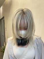 ジエクト カナウ(The Ect canow)&nbsp;ホワイトカラー/レイヤーカット/ハイトーンカラー/