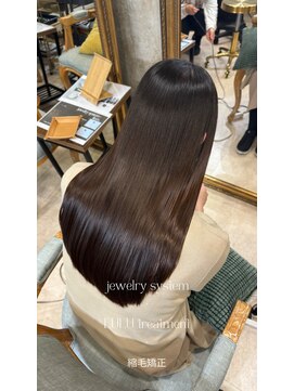 アンフィシュピトロワ(AnFye spi tlow) ジュエリーシステム×LULUトリートメント×縮毛矯正で艶髪