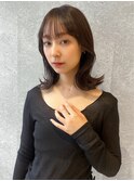 三軒茶屋_レディース_セミロング_コテ巻き_韓国巻き_くびれ巻き