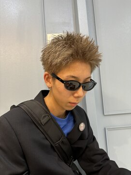 メンズ ラピス(Men's Lapis) スパイキーショート/ミルクティーグレージュ