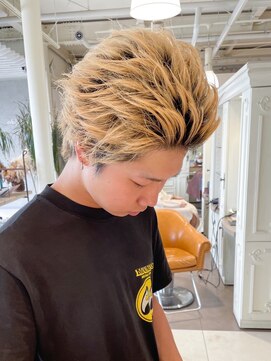 オブジェ シエル(obje't ciel) 【obje't ciel】メンズ/アップバング/ハイトーン【宮崎 太揮】