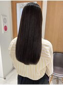 "久保田"地毛風縮毛矯正ストレート艶髪黒髪ロング