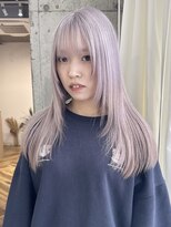 ラニヘアサロン(lani hair salon)&nbsp;ホワイトミルクティー/レイヤー/ハイトーン【大名/天神】