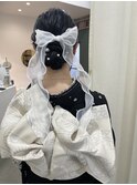 成人式シンプルアレンジ◯