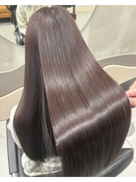 サイン(Sign) ブリーチ無し／レッドブラウン／髪質改善カラー【木下太一】