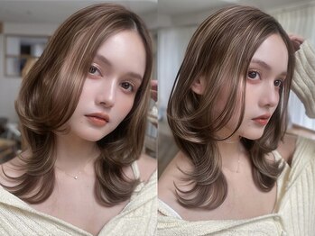 バイオレット 横浜店(Violet)の写真/芸能人も御用達◎「初めて理想以上の顔周りに…！」の口コミ多数◎レイヤーカット×髪質改善カラーで超話題