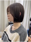 韓国タッセルボブ前髪カット髪質改善銀座