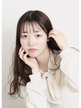 ドゥセリエ 新宿本店(de cellier) ナチュラルセミロング×ゆるウェーブ