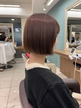 アッシュ 下北沢店(Ash) 明るいベージュカラーのボブ