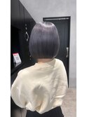 ダークグレーボブ