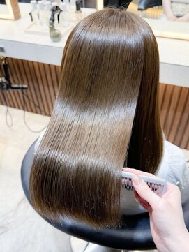 ロンド ロワール 門前仲町(Lond Loire) ボブショートボブ縮毛矯正ベージュグレージュ門前仲町