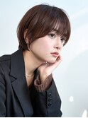 オリーブグレー/レイヤーカット/黒髪/マロンベージュ/原宿