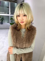 キオク(KIOX)&nbsp;ハッシュカット/レイヤーカット/ロングウルフ/名古屋栄/ブリーチ