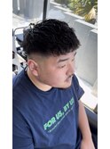 クロップ×ピンパーマ