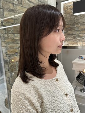 ザザ ZA/ZA 目白 【前髪縮毛×顔周りカット】目白美容室