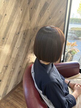 ルネッサンスヘアー ラファエロ(RAFFAELLO) 艶々グレーカラー×Bob