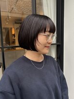 クロレ(CLORE) ボブ 切りっぱなしボブ ミニボブ 顎ラインボブ 顔周りレイヤー
