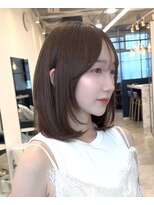 コート 青山(Cote) 20代30代40代50代王道ワンカールひし形レイヤーブラウンカラー