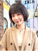 くびれショートボブ×顔周りレイヤー