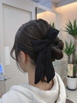 オフ(off) 上品お団子ヘア|お呼ばれ|結婚式|推し活|イベント|ヘアセット