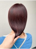 大人可愛い◎透けるボルドーピンク/ケアカラー【植木】高円寺