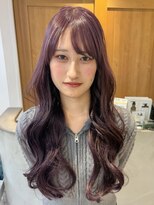 テトラ バイ ネオリーブ 横浜西口店(tetra by neolive)&nbsp;ピンクラベンダー ハイトーン ケアブリーチ　ロング　横浜★