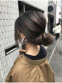 ココアブラウン×おだんごアレンジ【Timere神戸三宮】