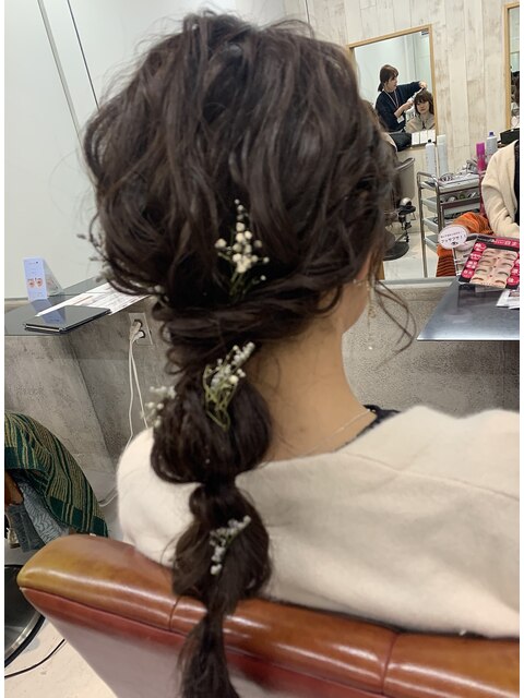 お呼ばれヘアセット