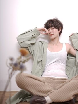 ノア 北浦和店(Noa) ハンサムショート/ショートボブ/ベージュ/カット+カラー/北浦和