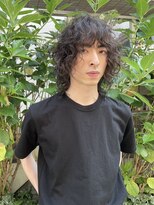 bibito メンズウルフ　ウェーブパーマ　スパイラルパーマ