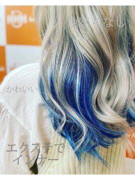 トリプルエイチ(HHH for hair) 大人かわいいハイトーンカラー×エクステインナー