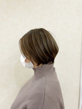 トップヘアー 中庄店(TOP HAIR fuapua) アッシュショートボブ