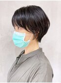 タイトエアリーショート_ショコラベージュボブルフ_ba337583