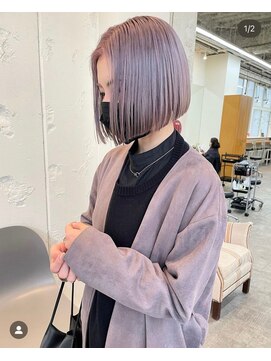 ガレージ バイ グリーン 原宿 表参道(Garage by green) 【loki】ボブ×ハイトーン